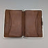 1886 British Antique Sterling Silver Double-Opening Small Card Case, 64g, William Oliver
