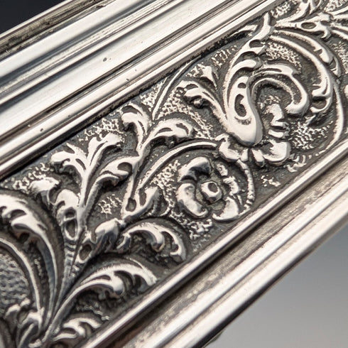 1948年 オランダヴィンテージ シルバー製 シガレットボックス ウッドインナー