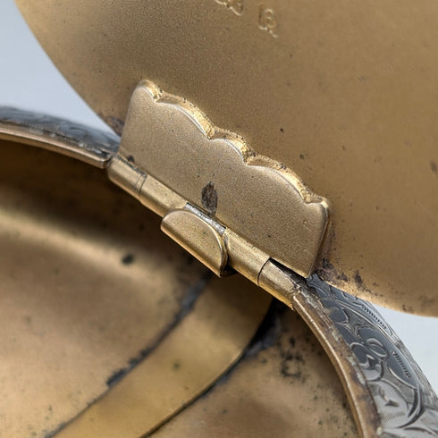 1904年 英国アンティーク 純銀製 小石型スナッフボックス 90g Williams Ltd