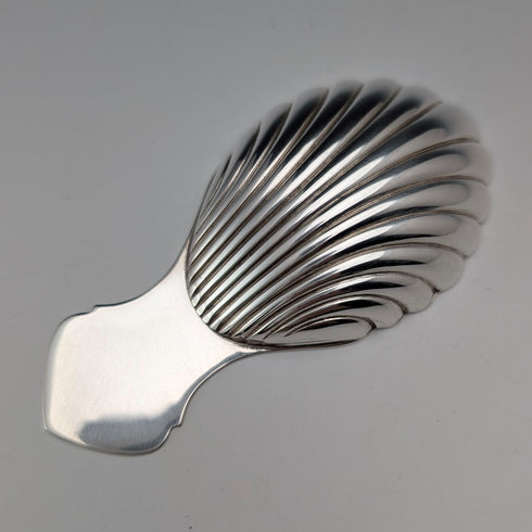 1978年 英国ヴィンテージ 純銀製 ティーキャディースプーン 20.5g A Chick&Sons Ltd ケース入り