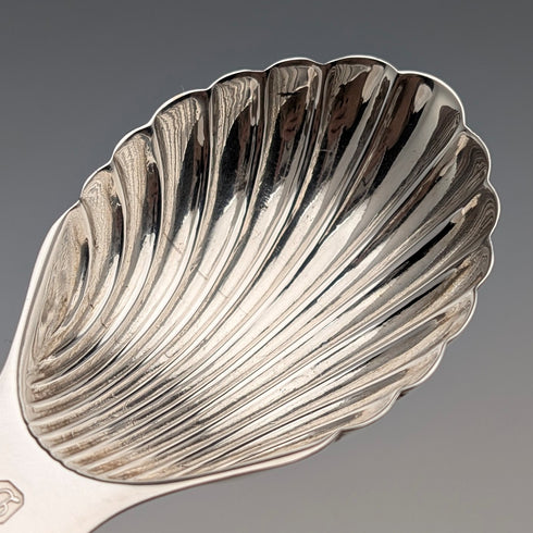 1978年 英国ヴィンテージ 純銀製 ティーキャディースプーン 20.5g A Chick&Sons Ltd ケース入り