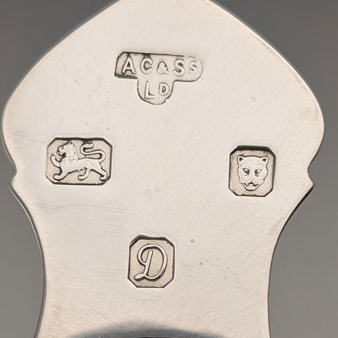 1978年 英国ヴィンテージ 純銀製 ティーキャディースプーン 20.5g A Chick&Sons Ltd ケース入り