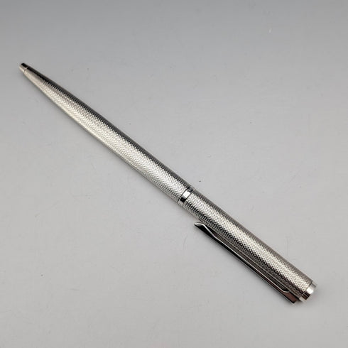 ドイツヴィンテージ ダンヒル ベースメタル製 ボールペン ケース、クロス付き