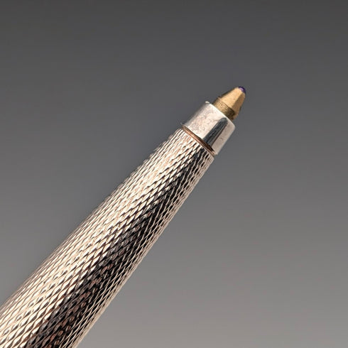 ドイツヴィンテージ ダンヒル ベースメタル製 ボールペン ケース、クロス付き