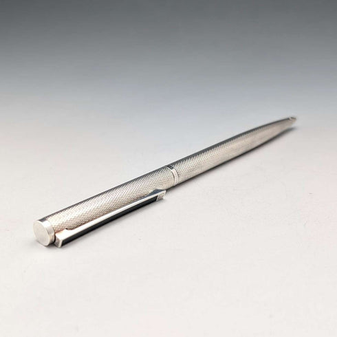 德國復古登喜路(Dunhill)底座金屬圓珠筆盒,附布套