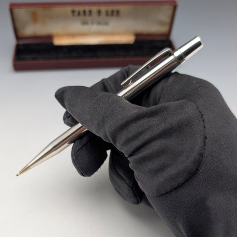 1962年 英国ヴィンテージ ヤード・オ・レッド 純銀製 推進式シャープペンシル ケース入り
