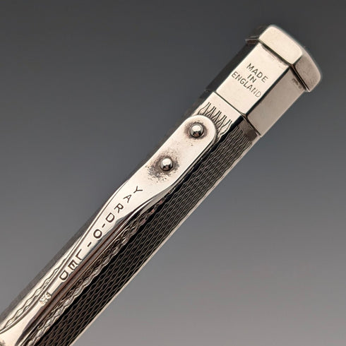 1959年 英国ヴィンテージ ヤード・オ・レッド 純銀製 ヘキサゴン 推進式シャープペンシル