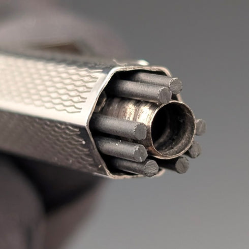 1959年 英国ヴィンテージ ヤード・オ・レッド 純銀製 ヘキサゴン 推進式シャープペンシル