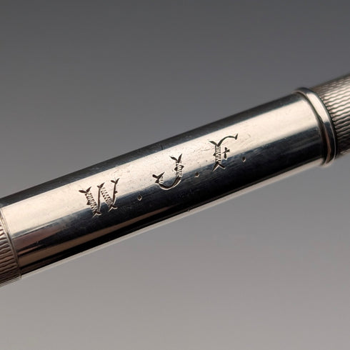 1947年 英国ヴィンテージ 純銀製 推進式ペンシル William Manton