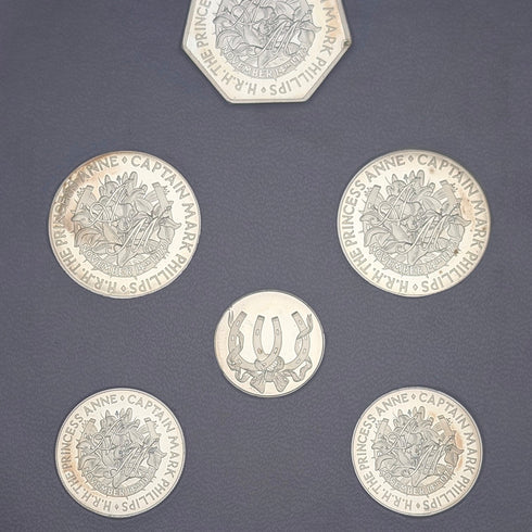 1973年 英国アン王女ご成婚記念 純銀コイン6枚セット 銀重量50g Ppbjoy Mint ltd