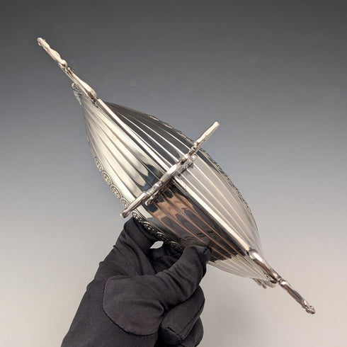 北歐復古 830 純銀維京長船微縮模型 167克