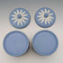 Pair of Vintage British Wedgwood Jasperware Tea Caddy Boxes