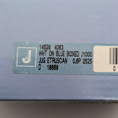 British Vintage Wedgwood Jasperware Jug with Box and Catalog