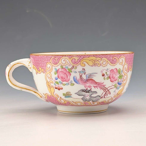 1920年代 英国ミントン カップ&ソーサー ピンクコカトリス マイヤー・エンポーリアム特注品