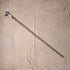 1935 British Vintage Brown Shaft Dog Head Handle Sterling Silver Cane 86cm Jonathan Howell