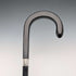 1934 British Vintage Square Shaft, Curved Handle, Sterling Silver Ornamented Walking Stick, 85cm, J Howell & Co.