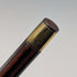 1935 British Vintage Brown Shaft Dog Head Handle Sterling Silver Cane 86cm Jonathan Howell