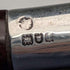 Circa 1900 British Antique Brown Handle L-Handle Sterling Silver Decorated Walking Stick, 92cm, by Julius Klinkhardt