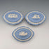 British Vintage Wedgwood Jasperware Box Trio in Pale Blue
