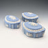 British Vintage Wedgwood Jasperware Box Trio in Pale Blue