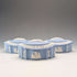 British Vintage Wedgwood Jasperware Box Trio in Pale Blue