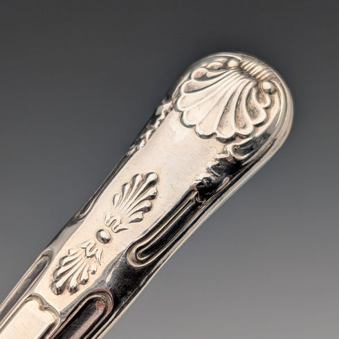 Circa 1961 British Vintage Sterling Silver Handle Tea Knife Set of 6 in Viner's Case