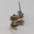 Antique 9ct Gold & Pearl Grape Brooch in Case
