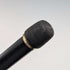 1927 British Antique Black Shaft Horn Handle Sterling Silver Walking Stick 84cm