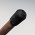 1909 British antique brown shaft engraved sterling silver walking stick with rondelle handle, 88cm