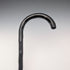 Vintage Twisted Black Shaft Bent Handle Walking Stick 84cm