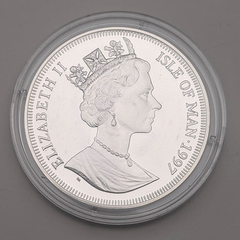 英国マン島 クラウン銀貨 「猫の歴史:バステト神」PobjoyMint ケース・説明書付