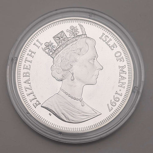 British Isle of Man Silver Crown Coin "The History of Cats: Bastet" by PobjoyMint, with Case and Instructions