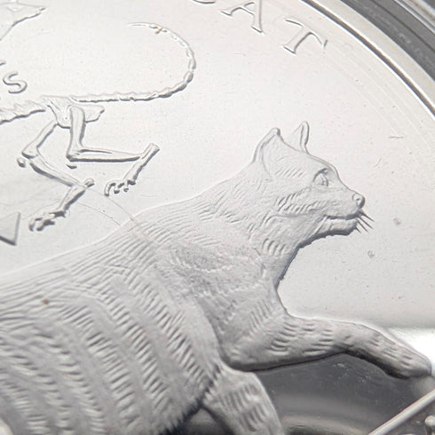British Isle of Man Silver Crown Coin "History of Cats: Miacis dinichtis" PobjoyMint Case and Instructions Included