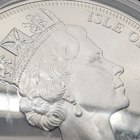 British Isle of Man Silver Crown Coin "History of Cats: Miacis dinichtis" PobjoyMint Case and Instructions Included