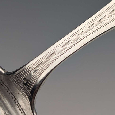 1865年 英国アンティーク 純銀製 ティーキャディースプーン 12.5g Charles Boynton