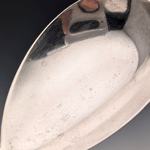 1840 British Antique Sterling Silver Tea Caddy Spoon, 19.3g, John James Whiting