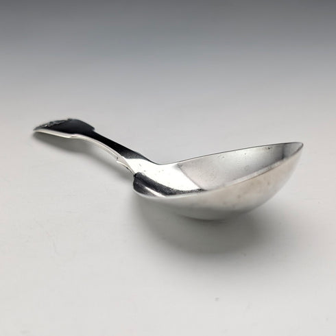 1840 British Antique Sterling Silver Tea Caddy Spoon, 19.3g, John James Whiting