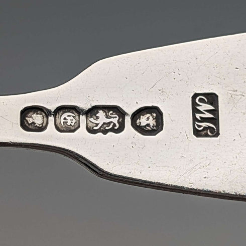 1840 British Antique Sterling Silver Tea Caddy Spoon, 19.3g, John James Whiting