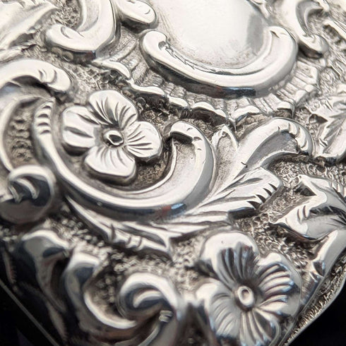 1893 British Antique Sterling Silver Trinket Box, 31g, Henry Matthews