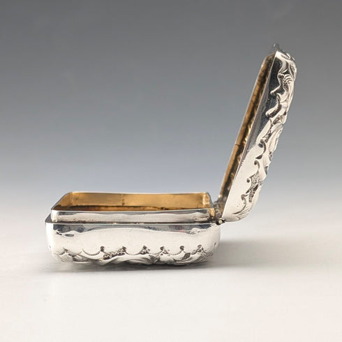 1893 British Antique Sterling Silver Trinket Box, 31g, Henry Matthews