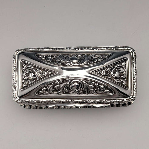 1905 British Antique Sterling Silver Trinket Box, 38g, Thomas Bishton