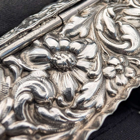 1905 British Antique Sterling Silver Trinket Box, 38g, Thomas Bishton