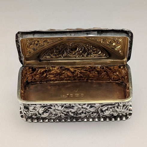 1905 British Antique Sterling Silver Trinket Box, 38g, Thomas Bishton
