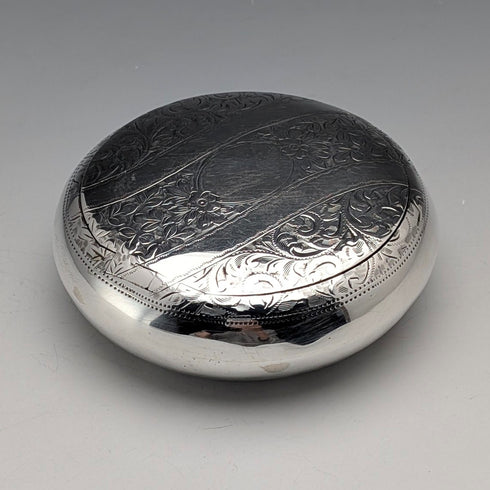 1912 British Antique Sterling Silver Pebble-Shaped Snuff Box, 78g, Walker & Hall