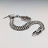 1920 British Antique Sterling Silver Double Albert Chain, 49g, Sterling Silver Medal Fob