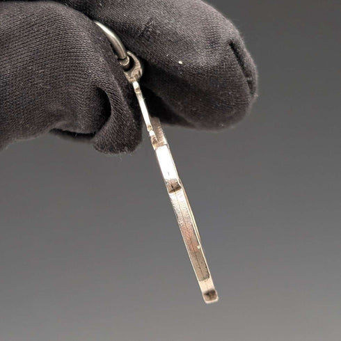 1920 British Antique Sterling Silver Double Albert Chain, 49g, Sterling Silver Medal Fob