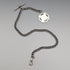 Circa 1930 British Vintage Sterling Silver Albert Chain, 38g, Sterling Silver Medal Fob