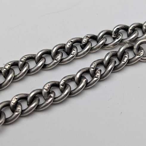 Circa 1897 British Antique Sterling Silver Albertina 25g Sterling Silver Tassel Fob