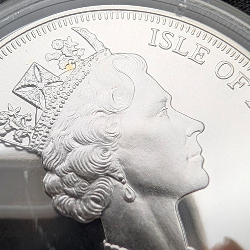 British Isle of Man Silver Crown Coin "The History of Cats: Iriomote Wildcat" by PobjoyMint, with Case and Instructions