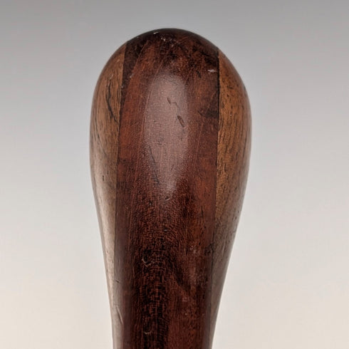 British Vintage Marquetry Brown Shaft Sunday Walking Stick, 87cm